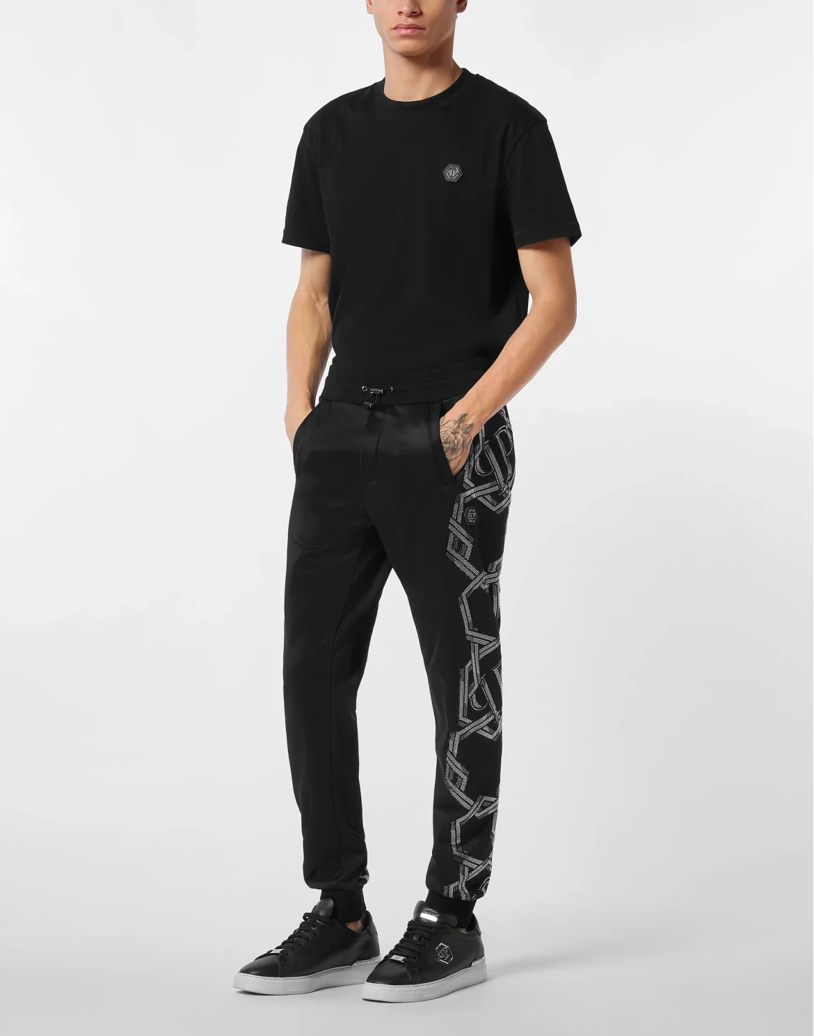 Trousers Jogging Chains, цвет: Черный
