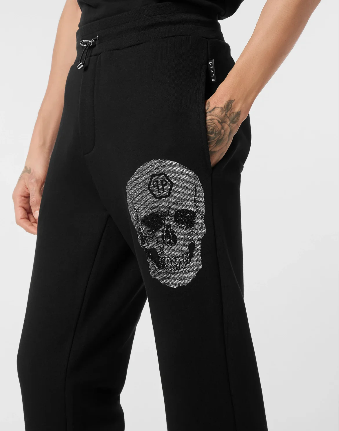 Tracksuit Trousers Crystal Skull, цвет: Черный