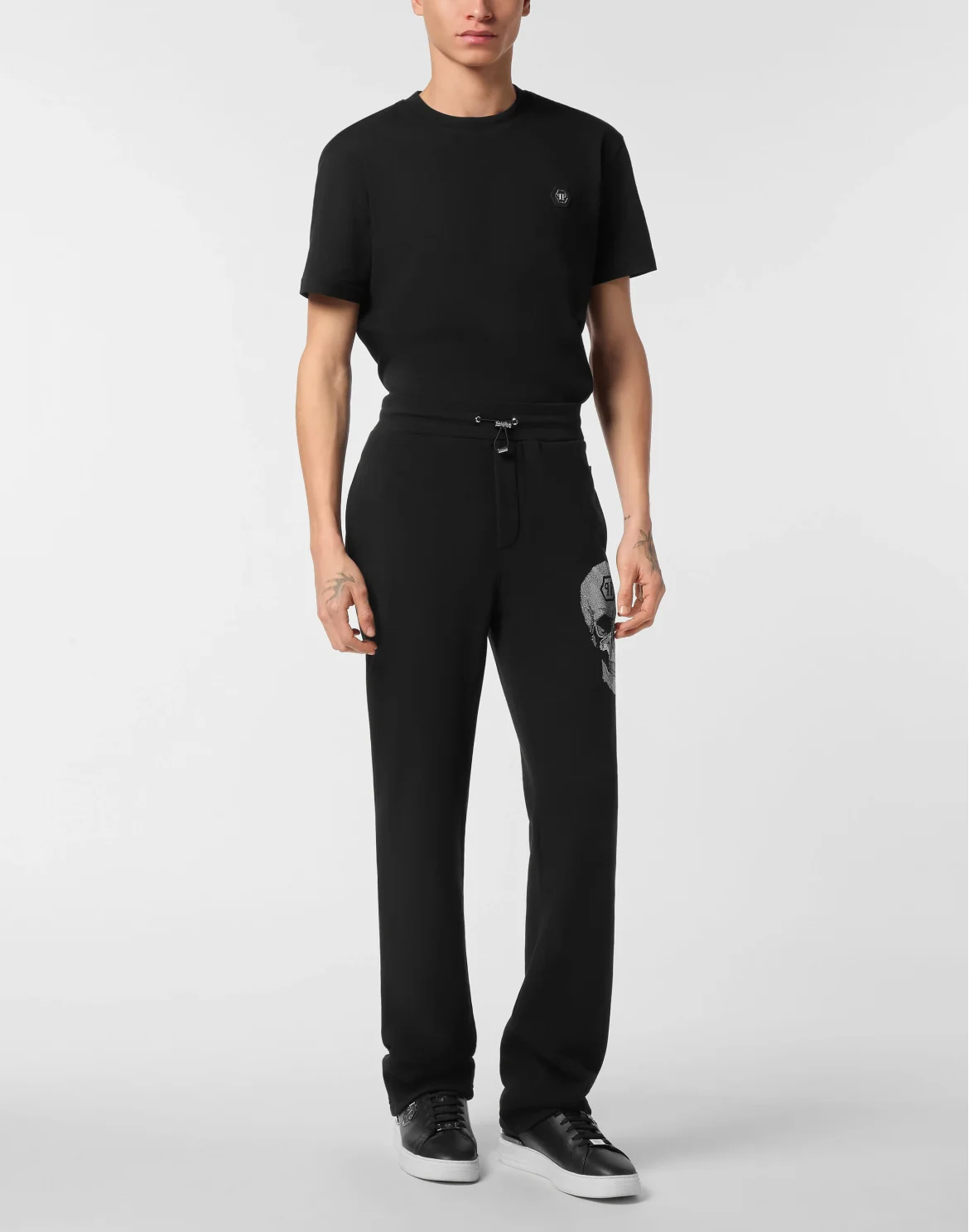 Tracksuit Trousers Crystal Skull, цвет: Черный