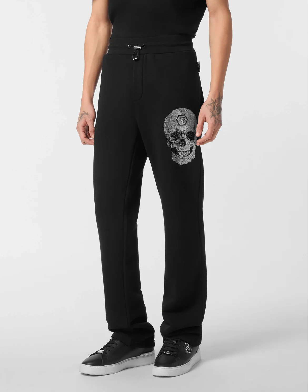 Tracksuit Trousers Crystal Skull, цвет: Черный