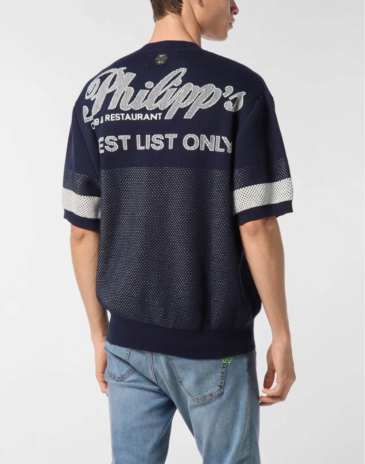 Cotton Knited T-Shirt Signature, цвет: Синий