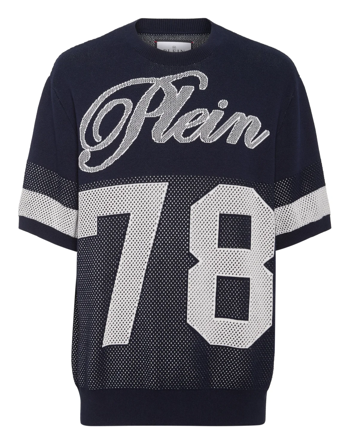 Cotton Knited T-Shirt Signature, цвет: Синий