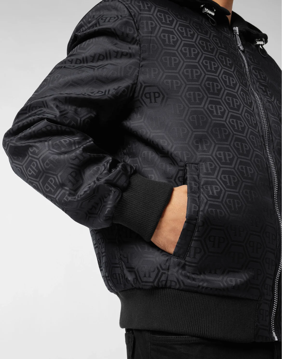 Nylon Hooded Bomber, цвет: Синий