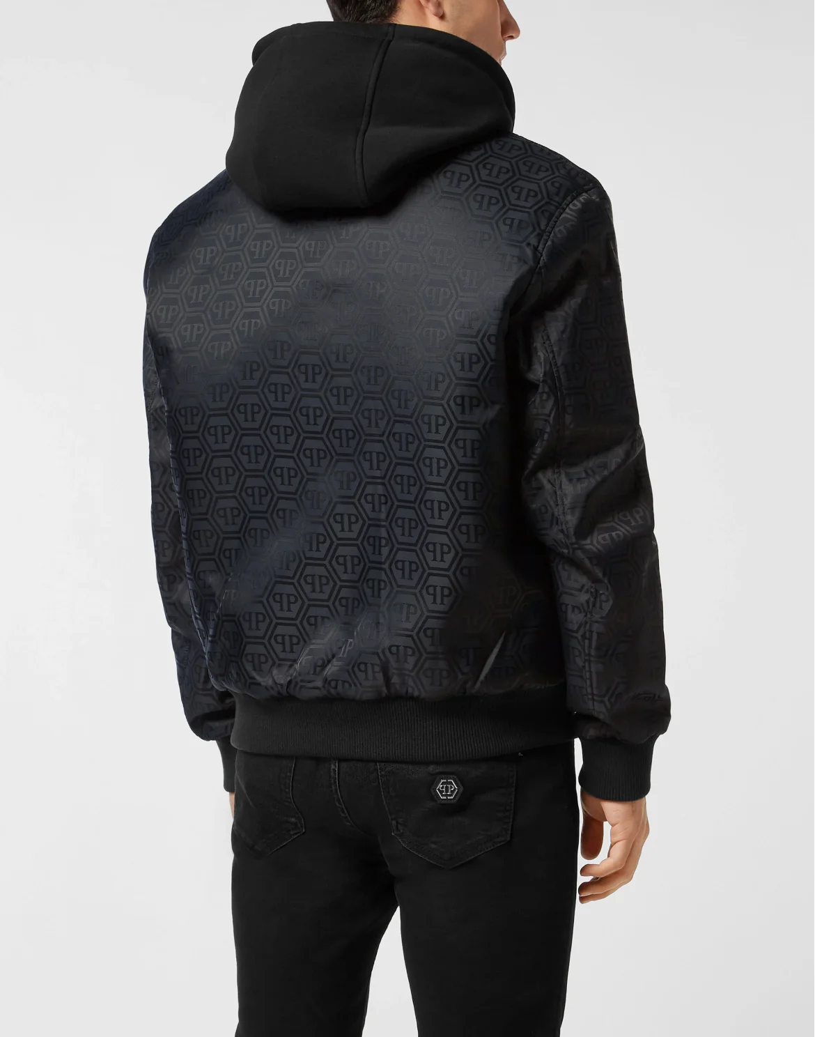 Nylon Hooded Bomber, цвет: Синий