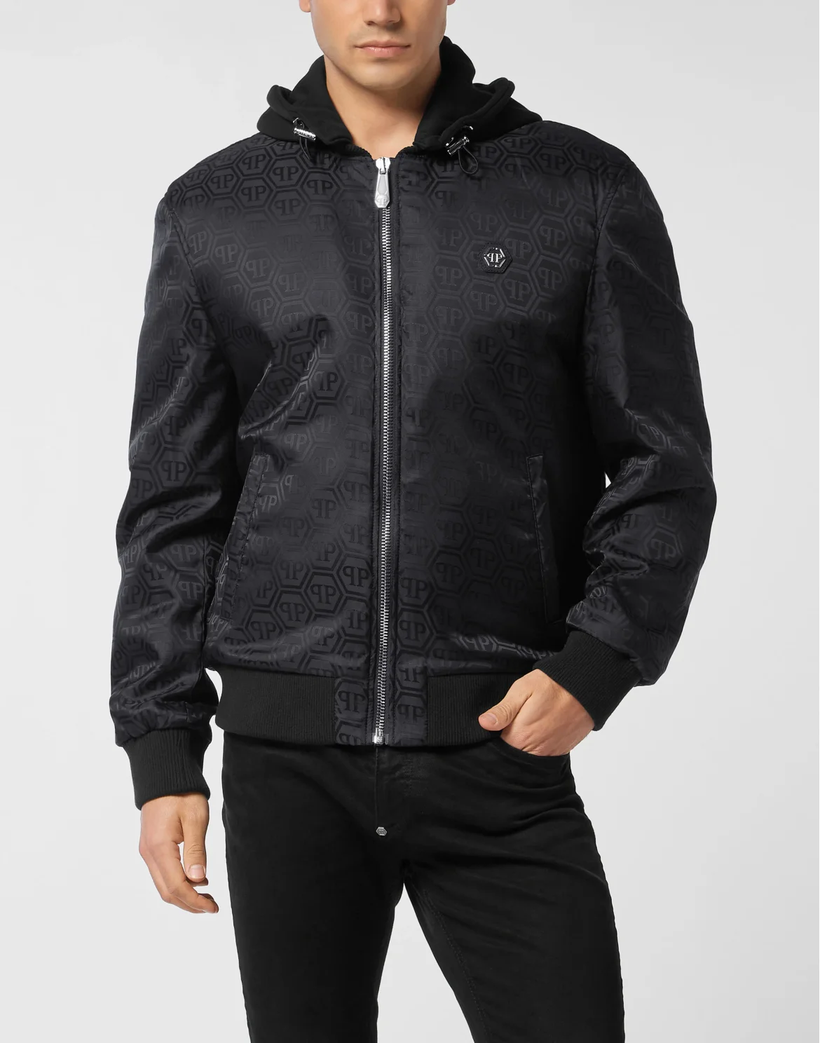 Nylon Hooded Bomber, цвет: Синий