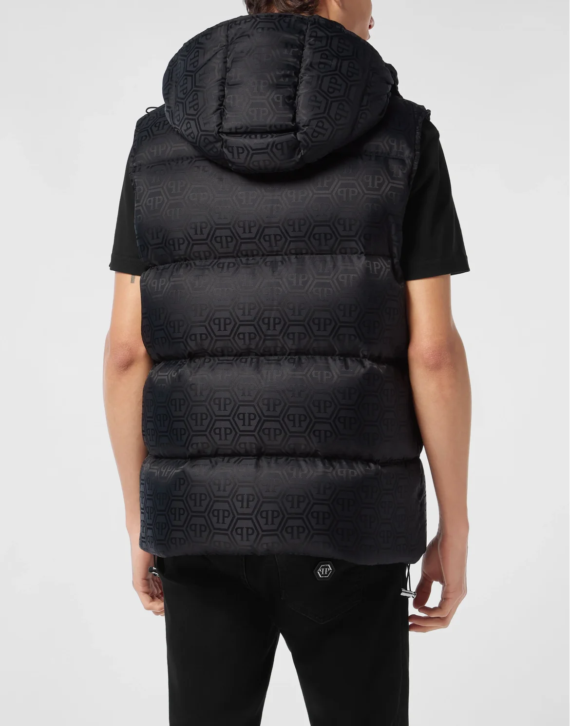 Nylon Down Vest Monogram, цвет: Синий