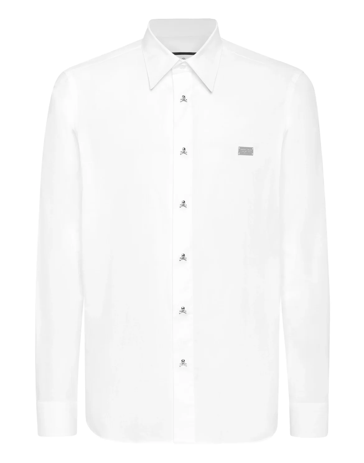 Sugar Daddy Cut Cotton Shirt Skull, цвет: Белый