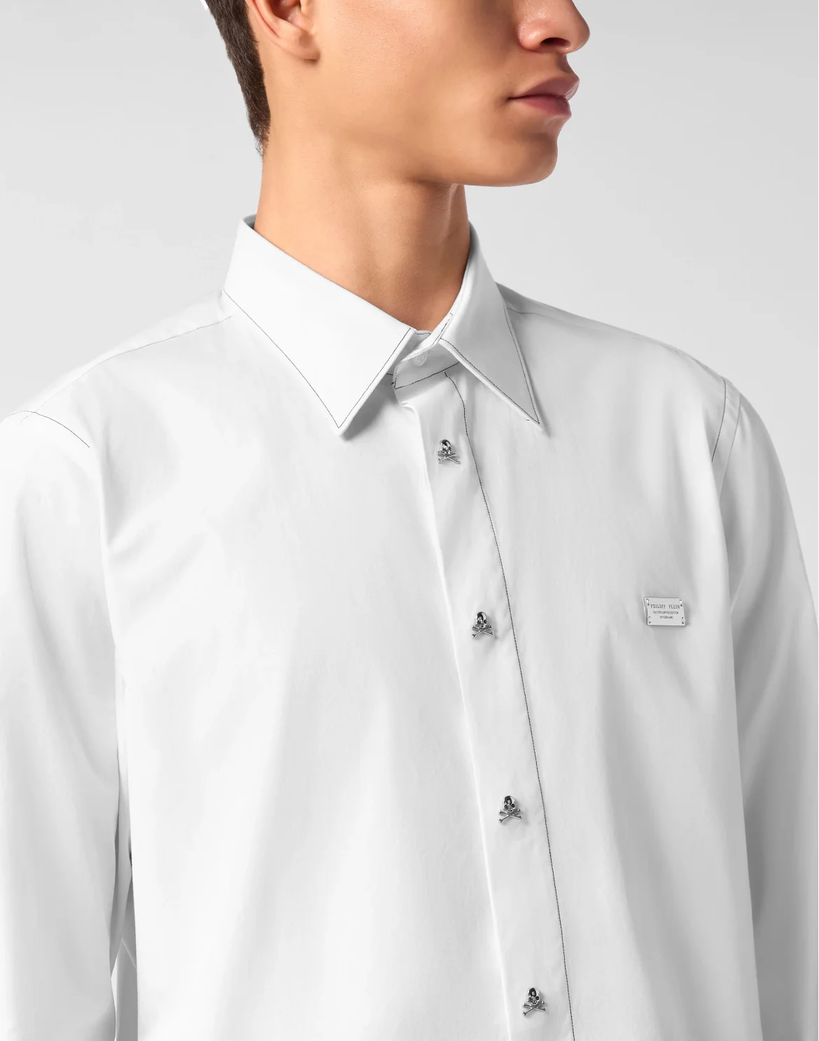 Sugar Daddy Cut Shirt Skull, цвет: Белый