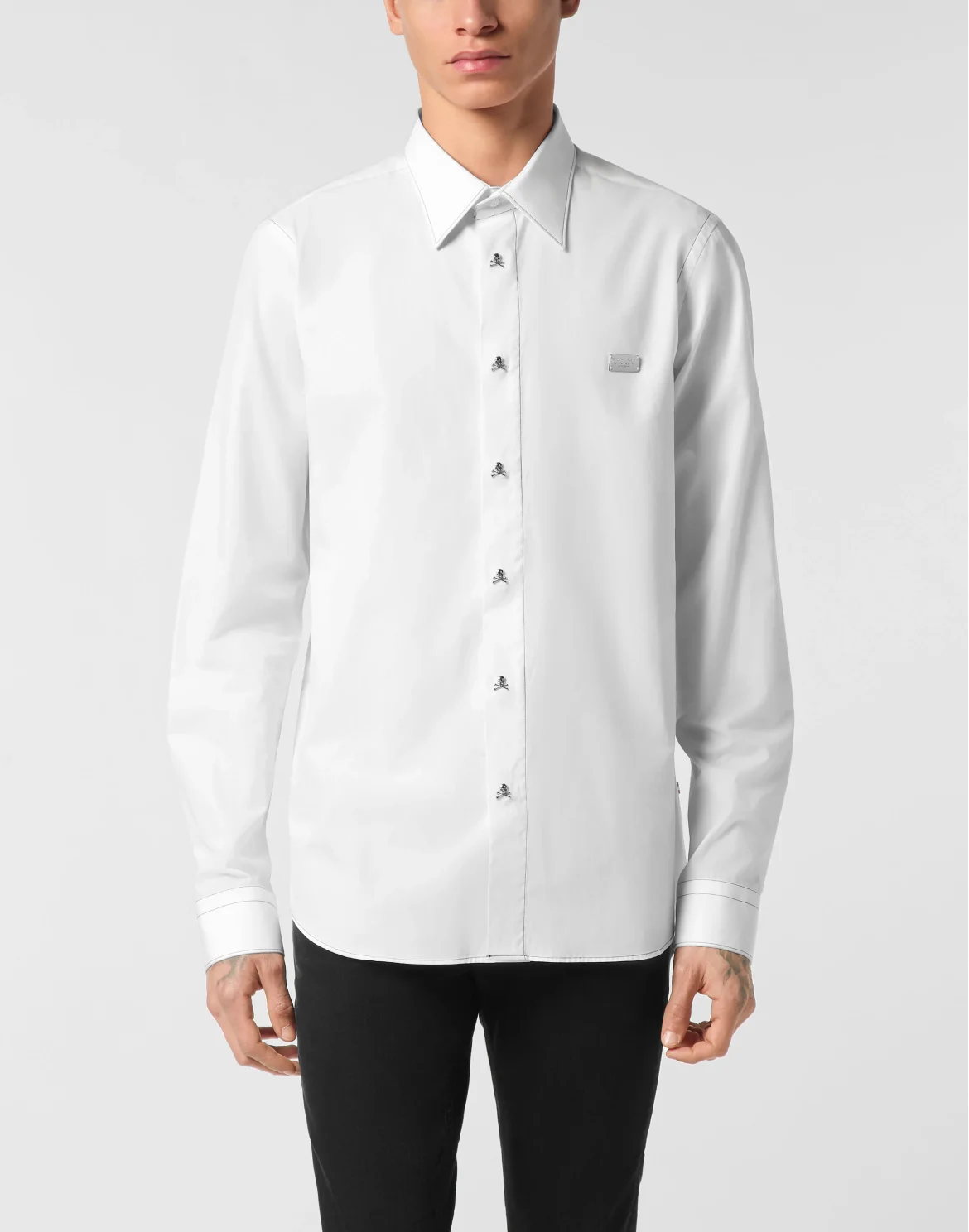 Sugar Daddy Cut Shirt Skull, цвет: Белый