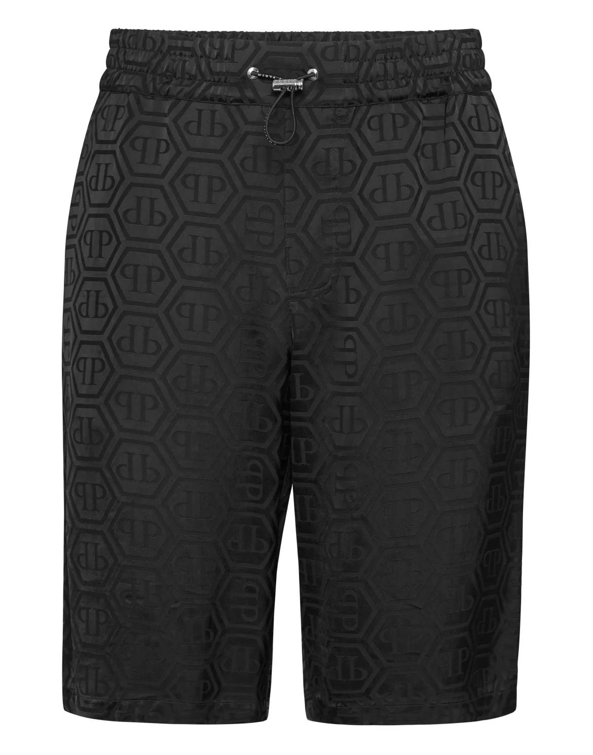 Silk Cool Kid Fit Shorts Monogram, цвет: Черный