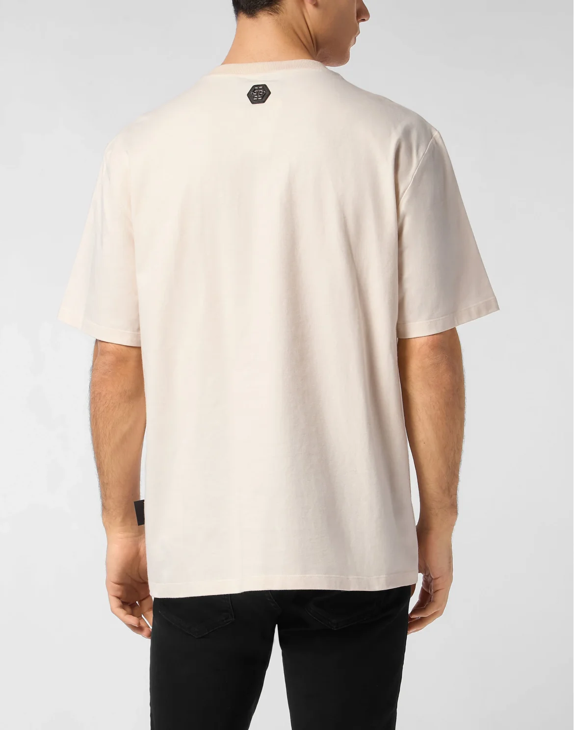 Degrade Round Neck T-Shirt Skull, цвет: Бежевый