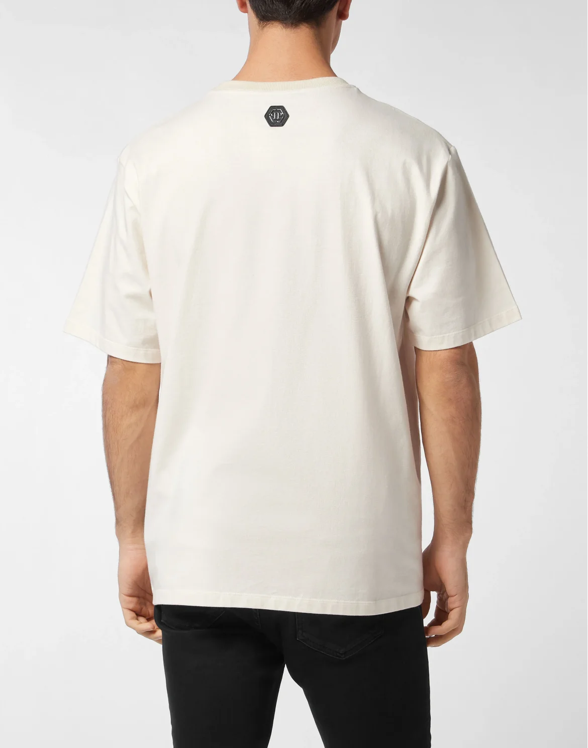 Crystal Round Neck T-Shirt Teddy Bear, цвет: Бежевый