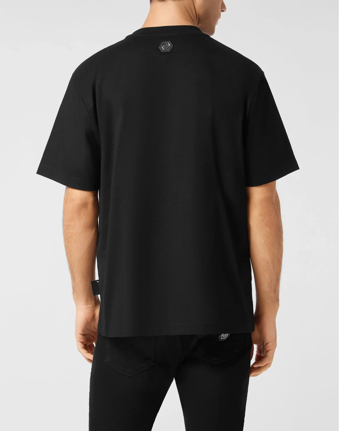 Round Neck T-Shirt Teddy Bear, цвет: Черный