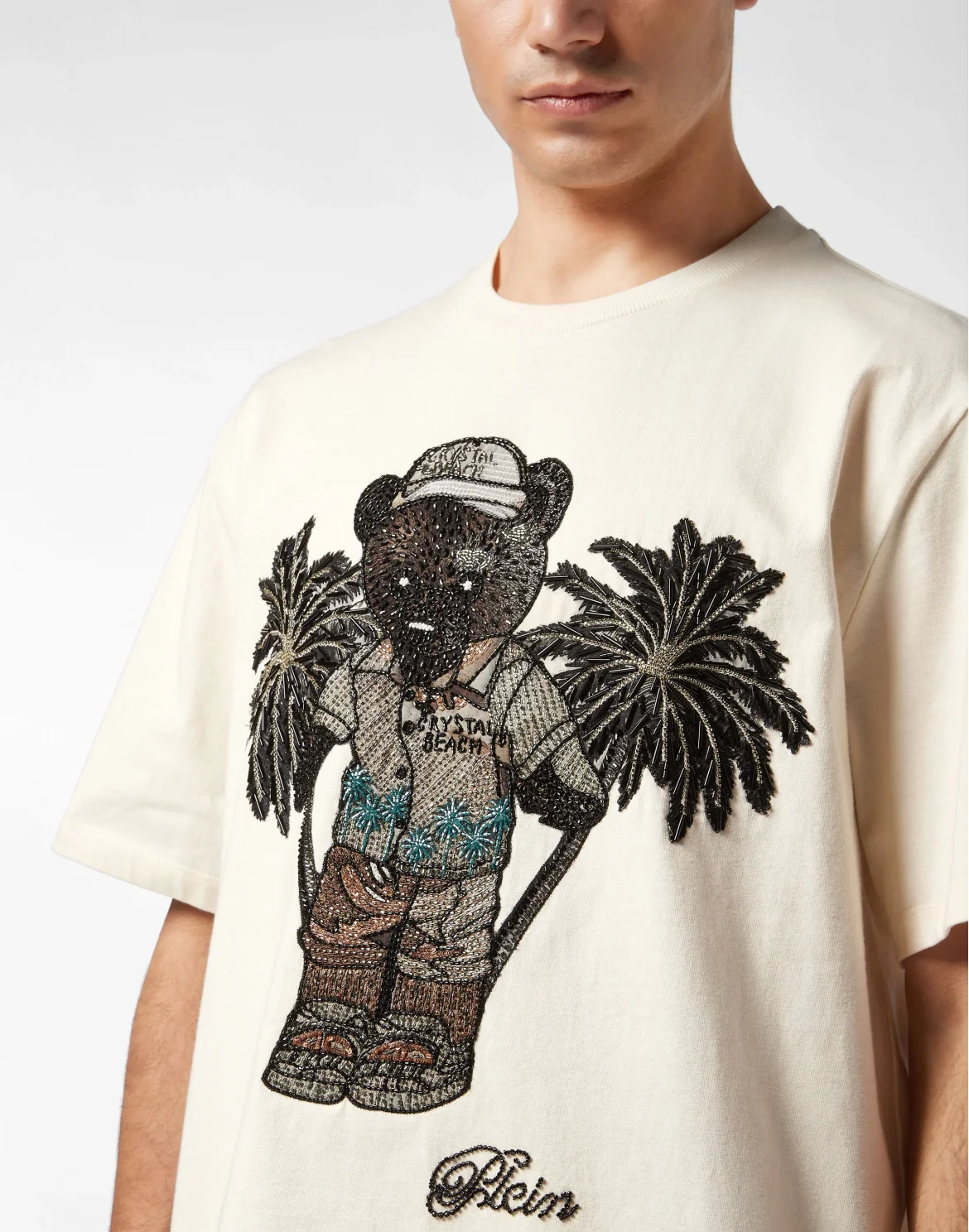 Round Neck T-Shirt Teddy Bear, цвет: Бежевый