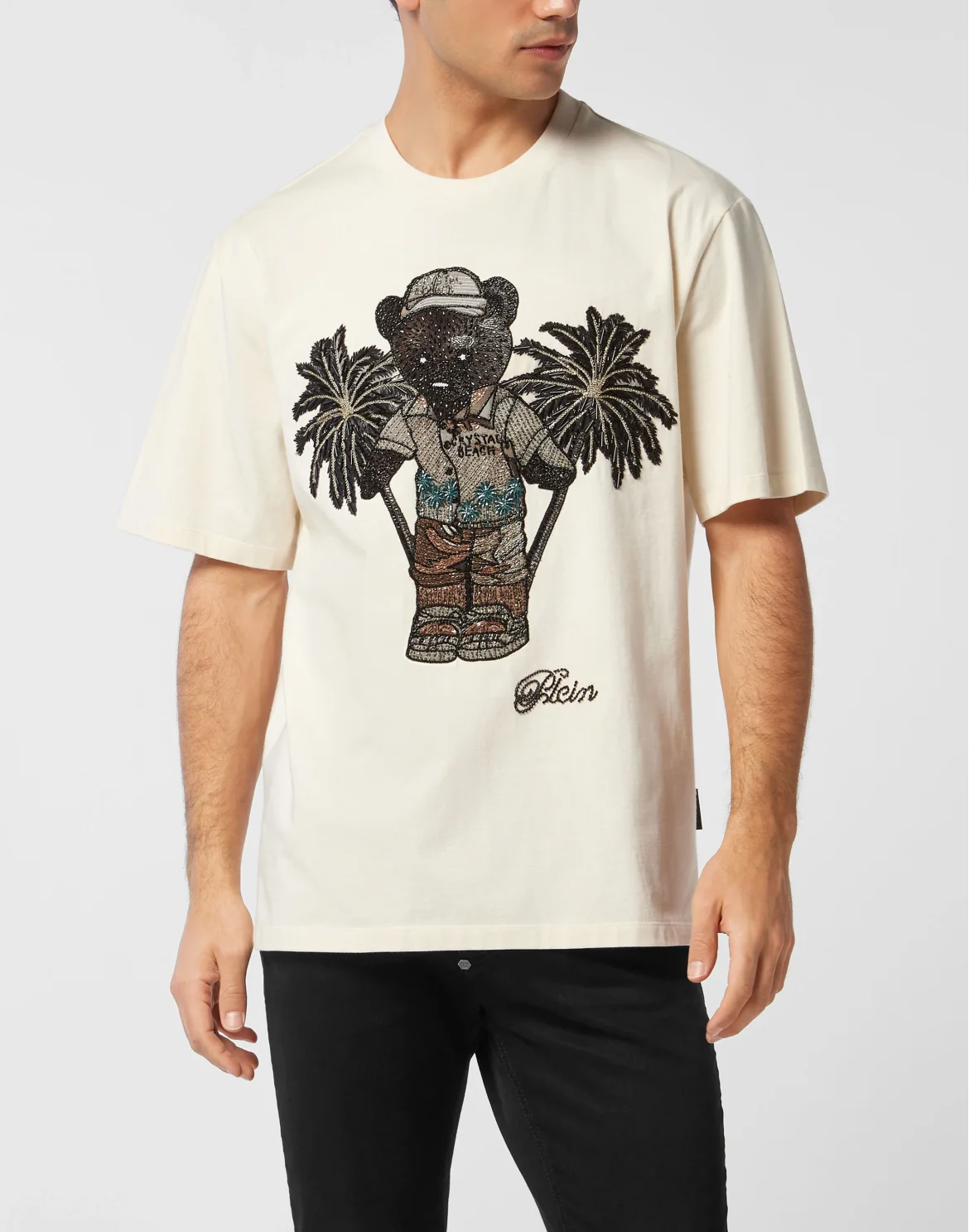 Round Neck T-Shirt Teddy Bear, цвет: Бежевый