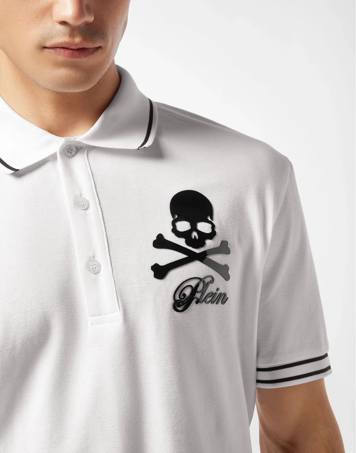 Piquet Polo Shirt Skull & Bones, цвет: Бежевый