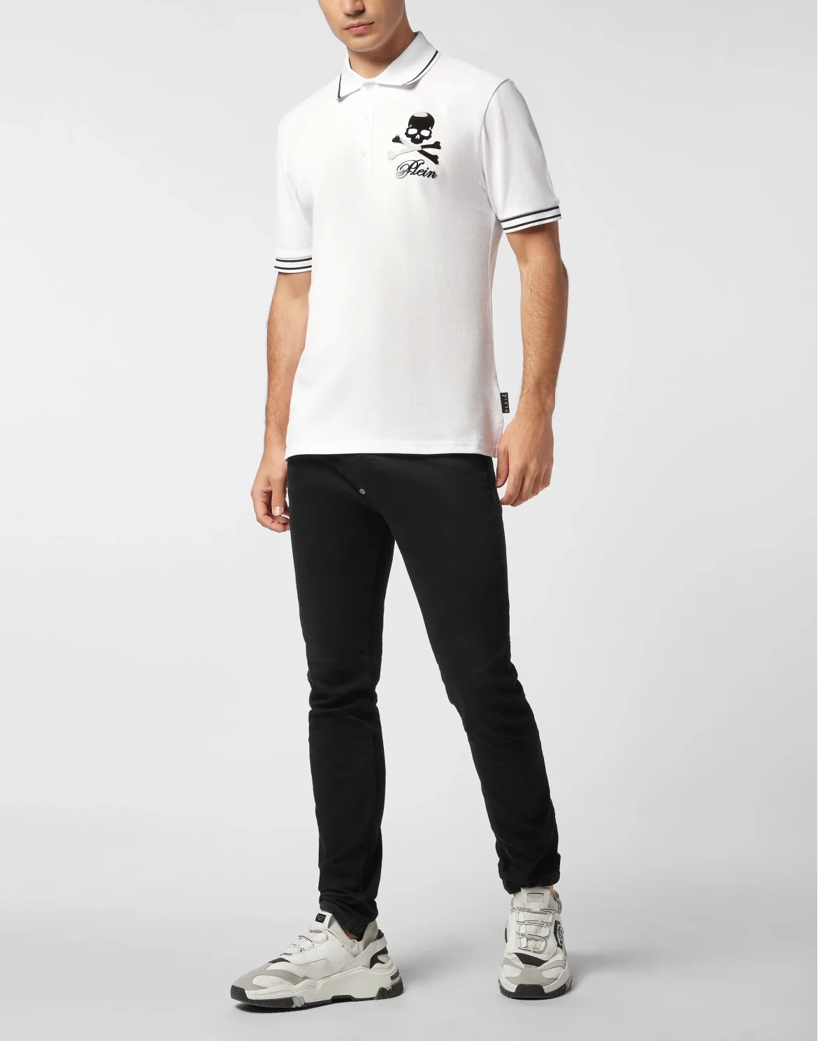 Piquet Polo Shirt Skull & Bones, цвет: Бежевый