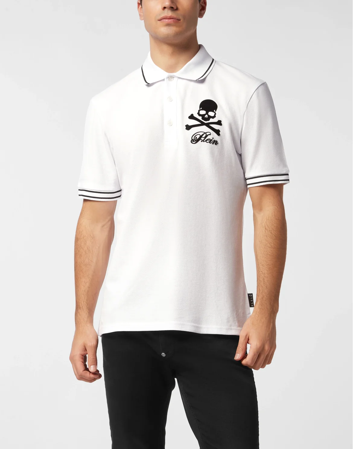Piquet Polo Shirt Skull & Bones, цвет: Бежевый