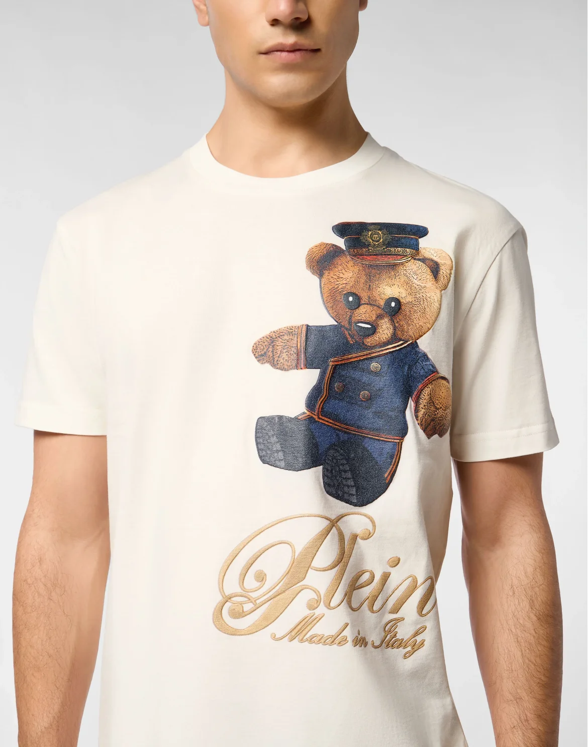 Round Neck T-Shirt Teddy Doorman, цвет: Бежевый
