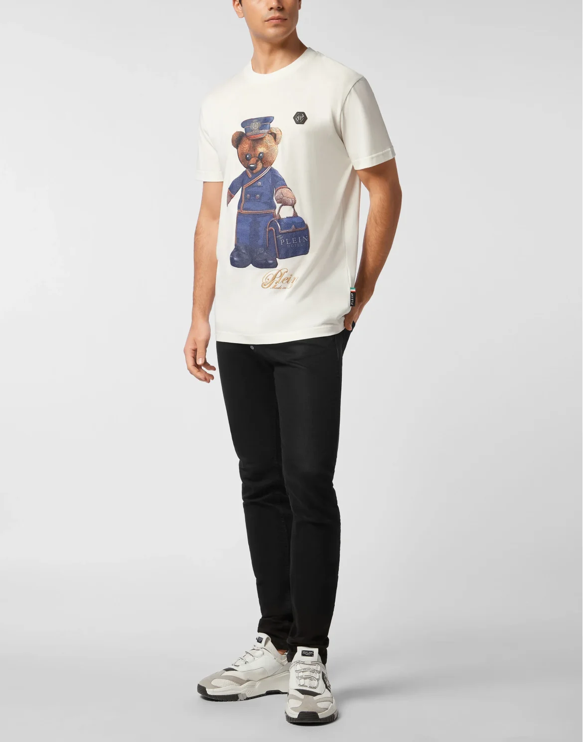 Round Neck T-Shirt Teddy Doorman, цвет: Бежевый