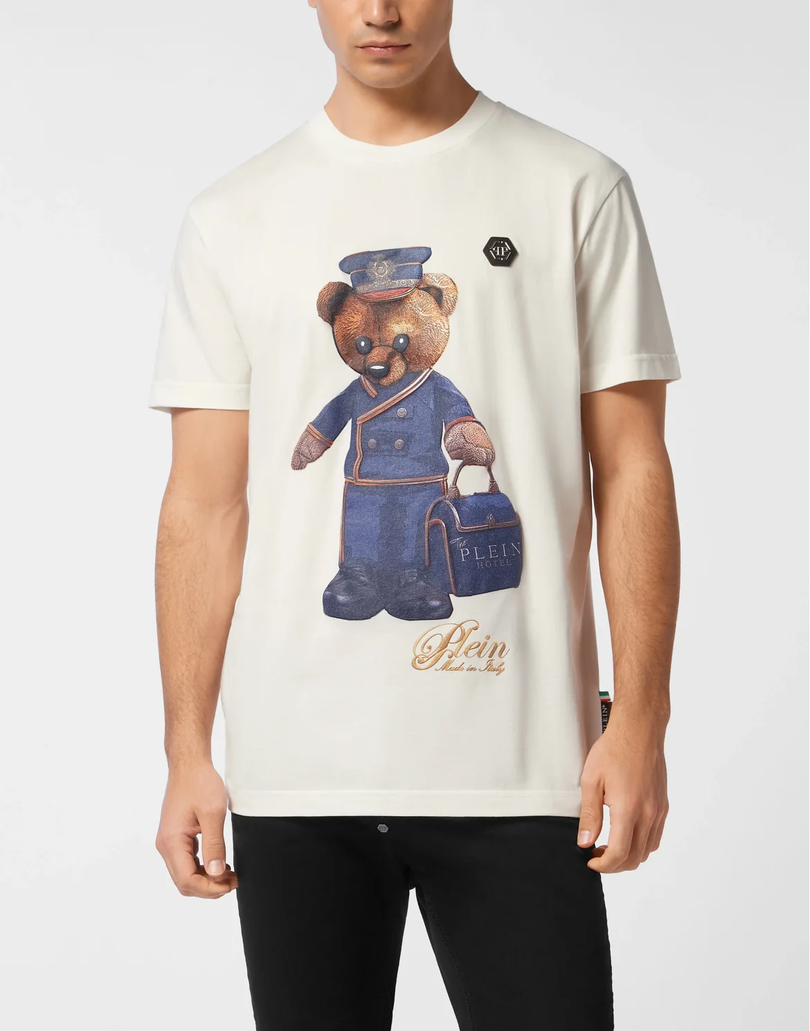 Round Neck T-Shirt Teddy Doorman, цвет: Бежевый