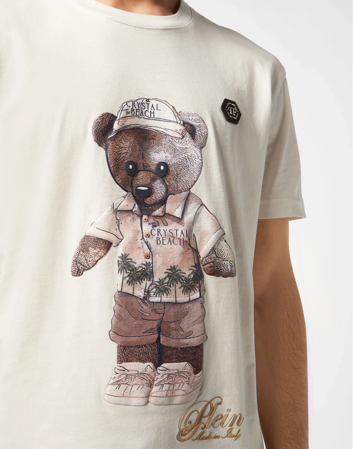Round Neck T-Shirt Teddy Beach, цвет: Бежевый