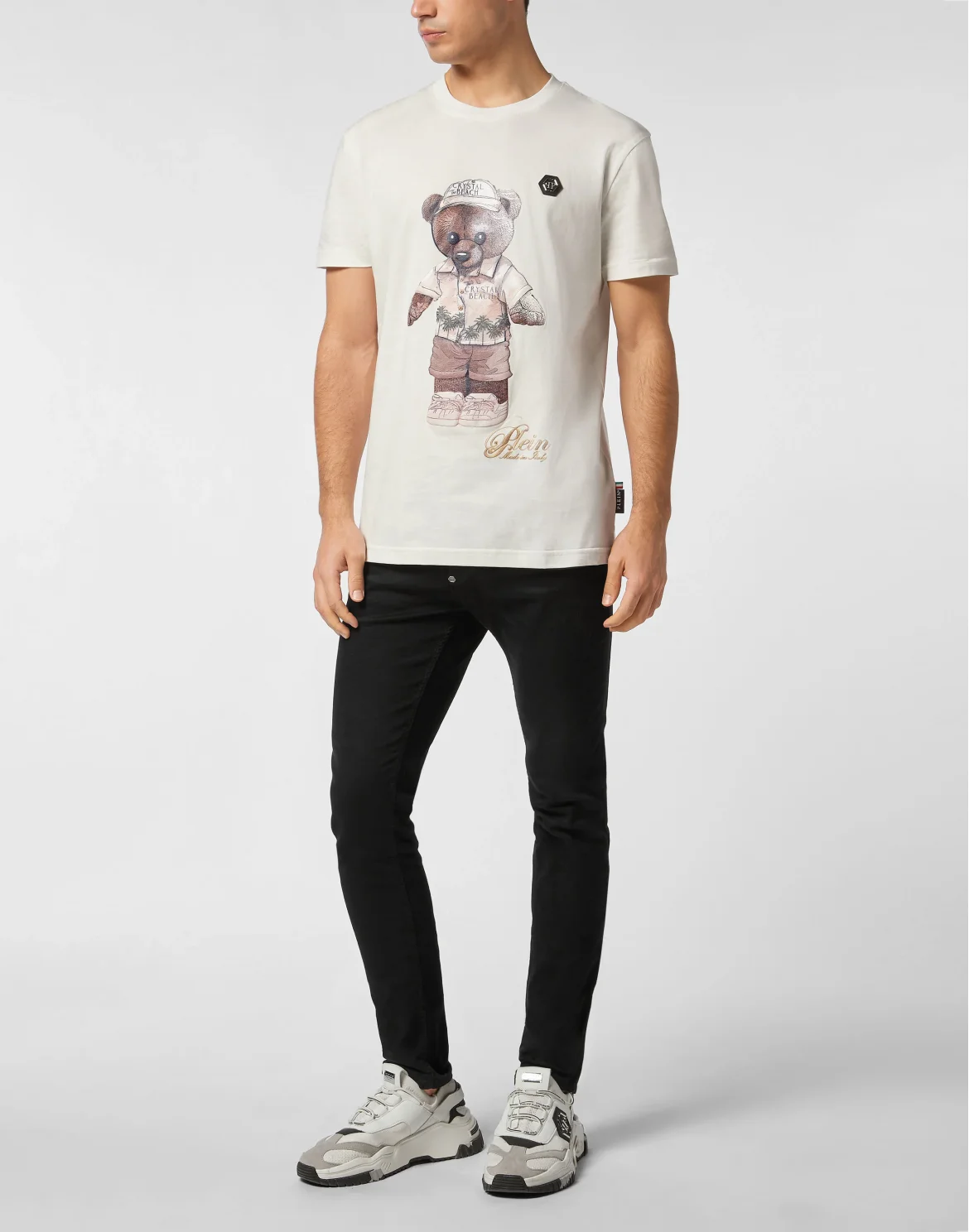Round Neck T-Shirt Teddy Beach, цвет: Бежевый