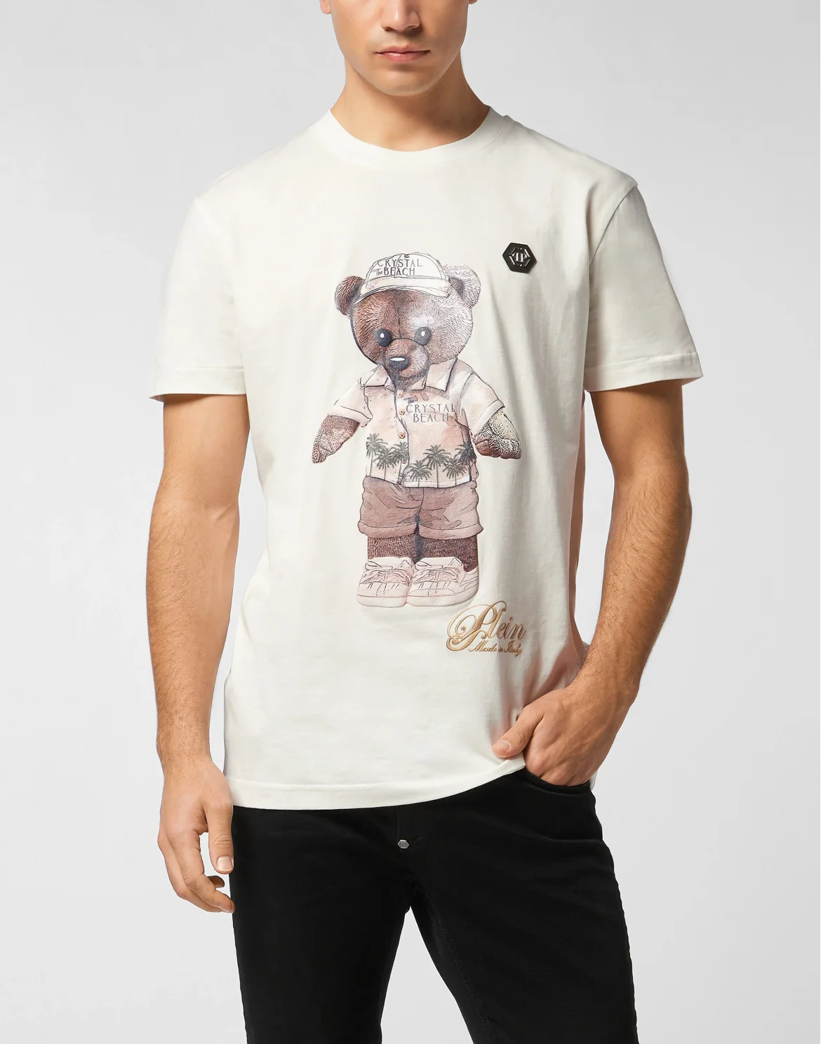 Round Neck T-Shirt Teddy Beach, цвет: Бежевый