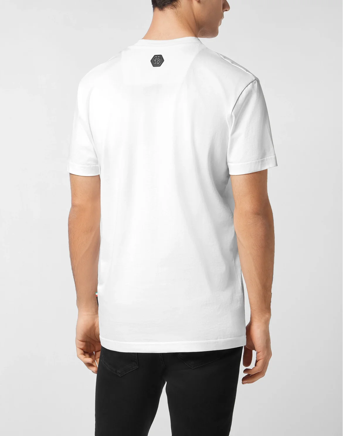 T-Shirt Basic Strass Signature, цвет: Белый
