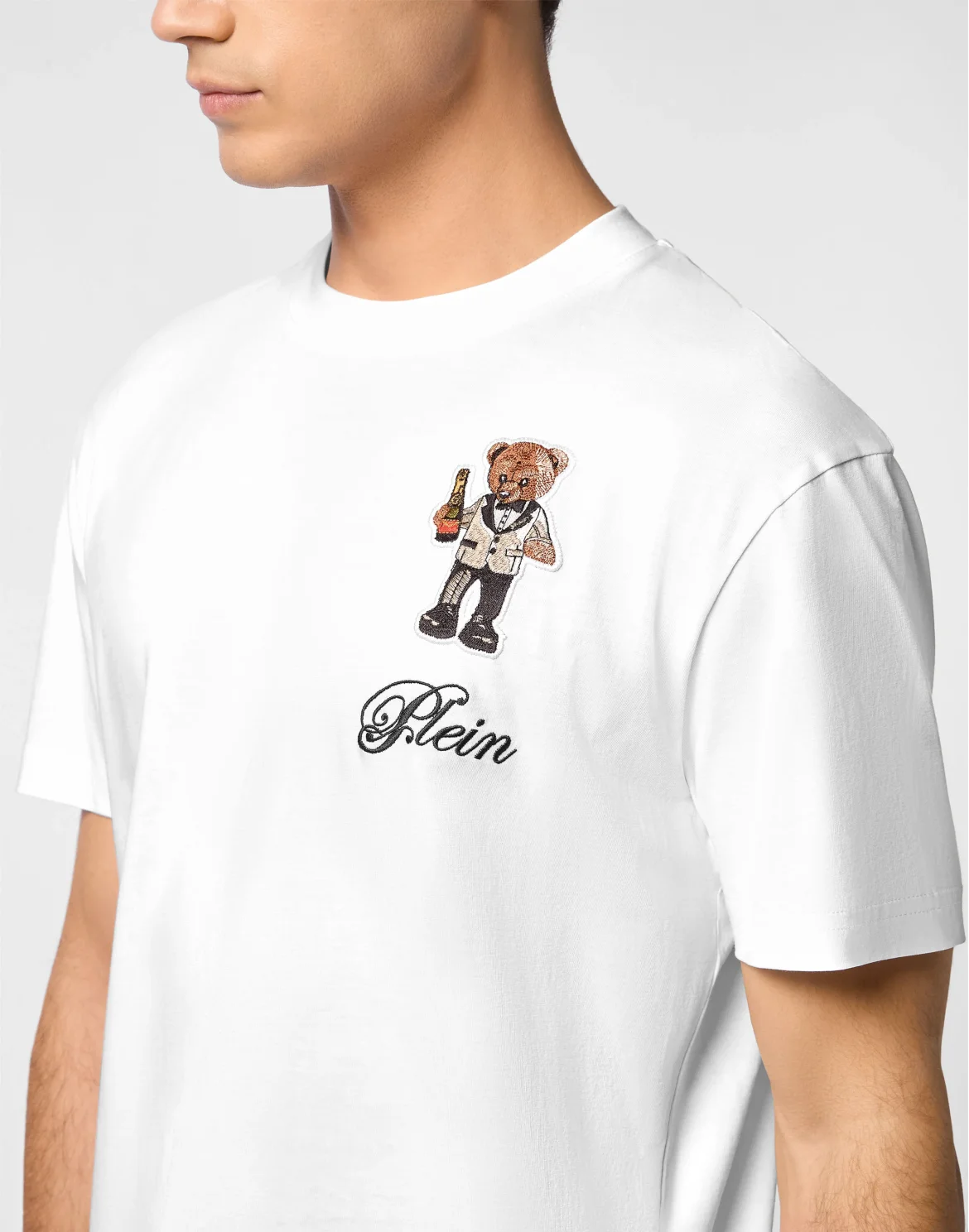 Heavy Cotton T-Shirt Teddy Bear, цвет: Белый