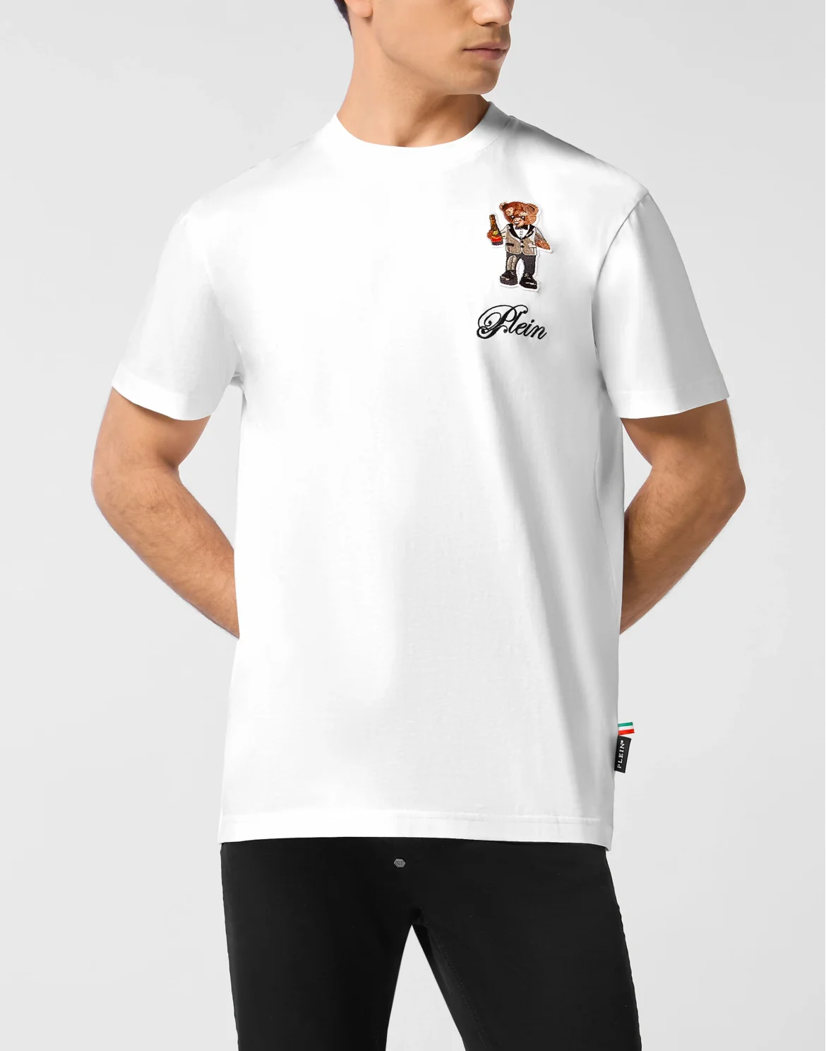 Heavy Cotton T-Shirt Teddy Bear, цвет: Белый