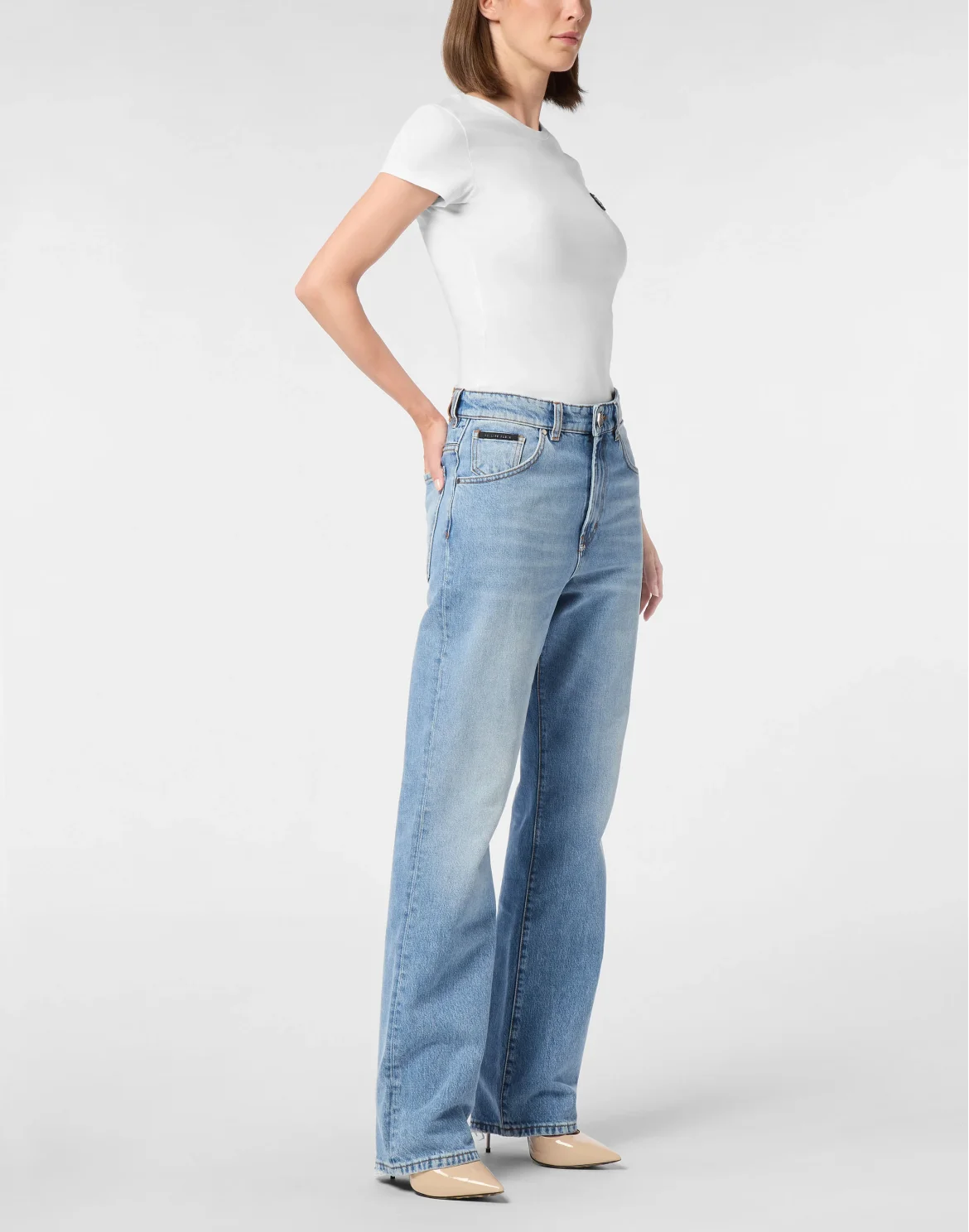 Straight Fit Jeans, цвет: Голубой