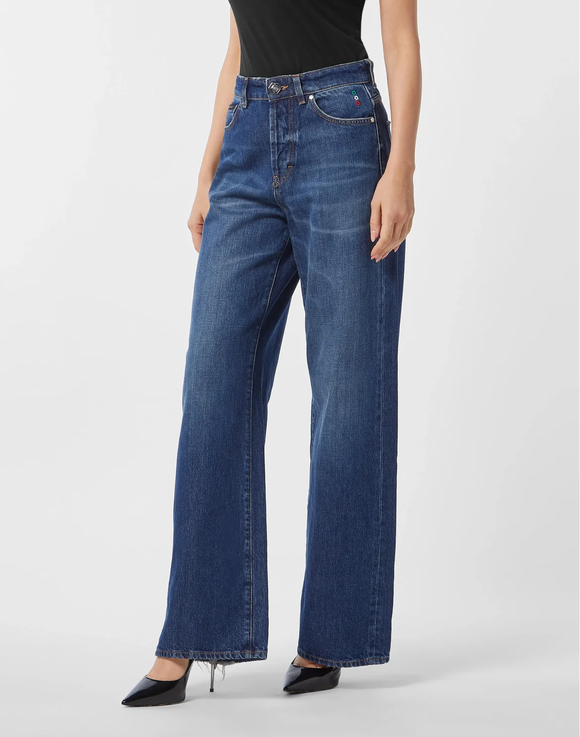 Skater Fit Jeans, цвет: Темно-синий деним
