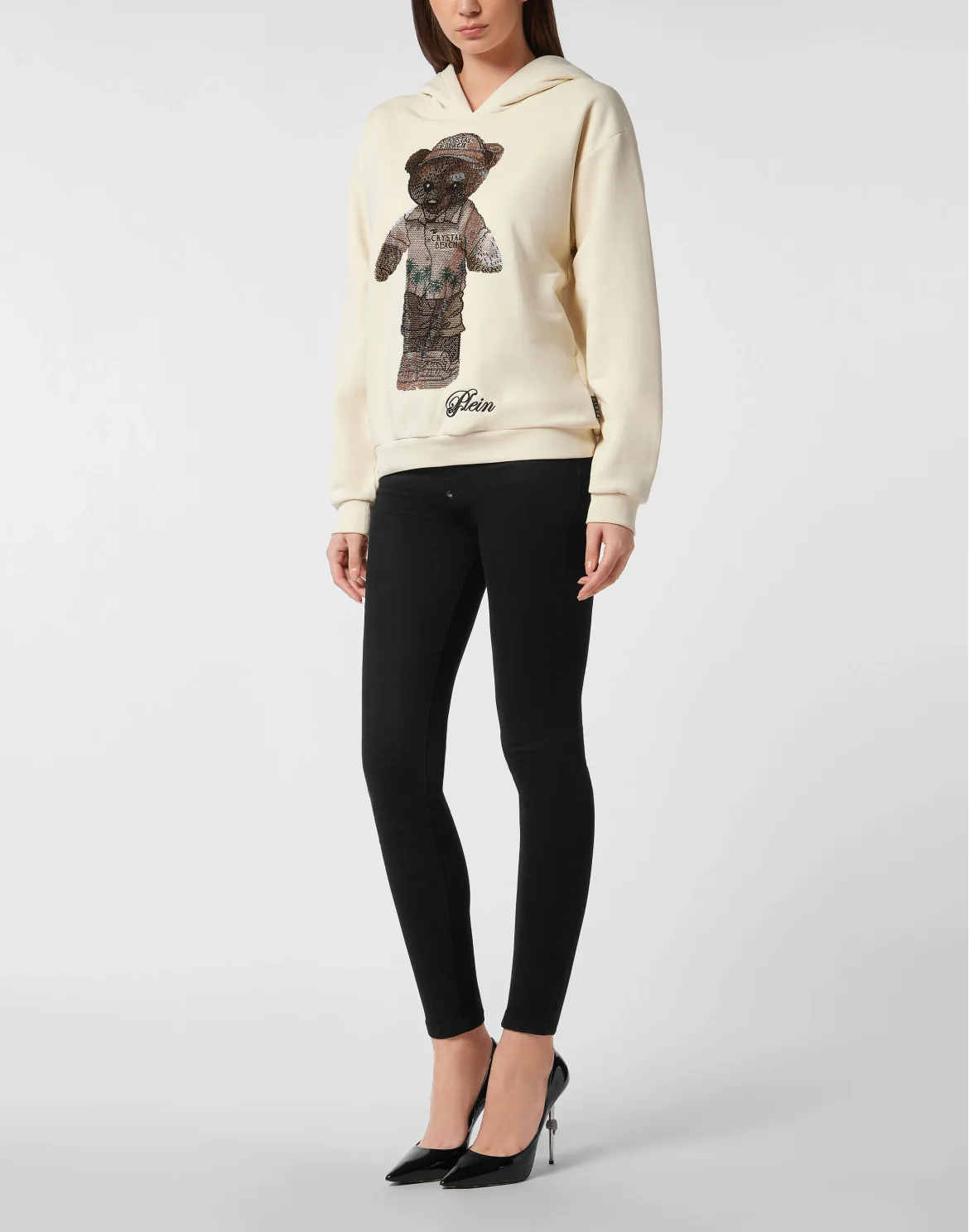 Cotton Venice Beach Fit Hoodie Teddy Beach Crystal, цвет: Бежевый