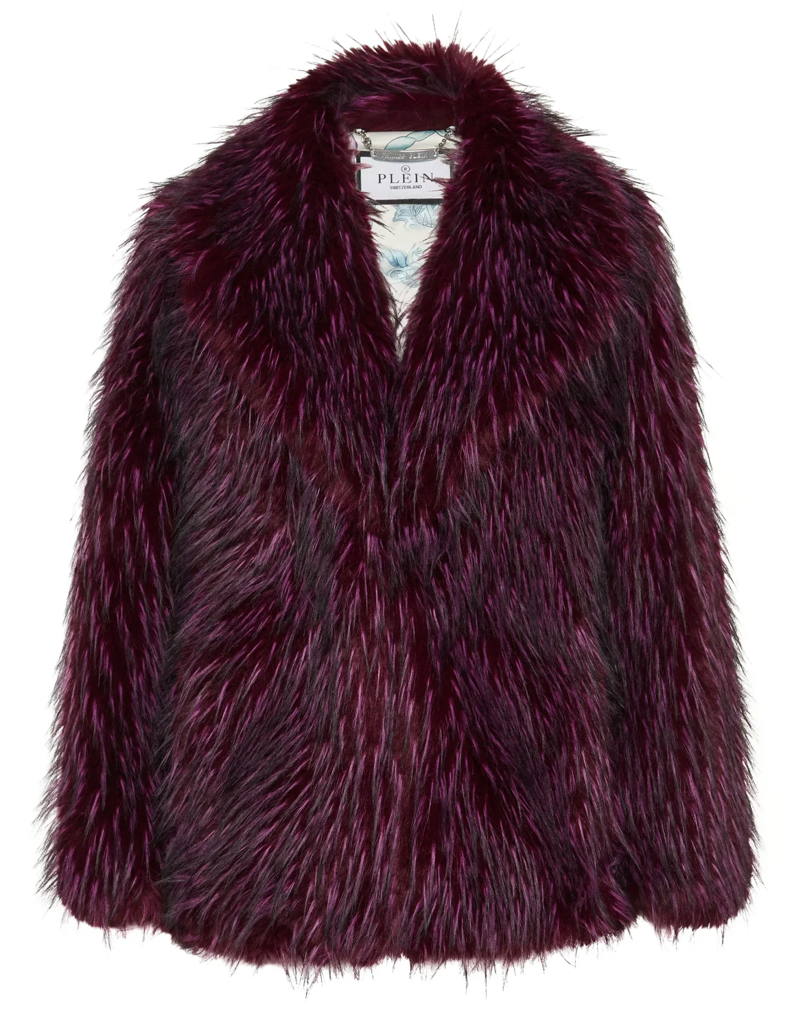 Eco Fur Short Coat, цвет: Красный