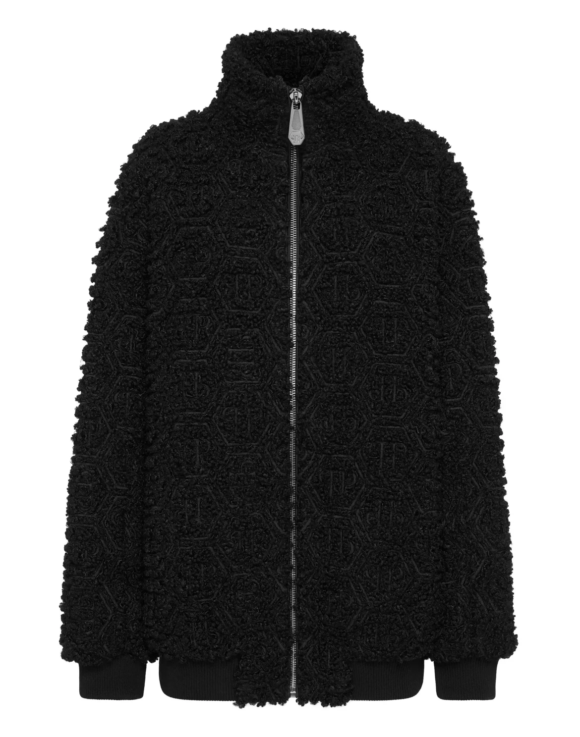 Teddy Maxi Bomber Jacket Monogram, цвет: Черный