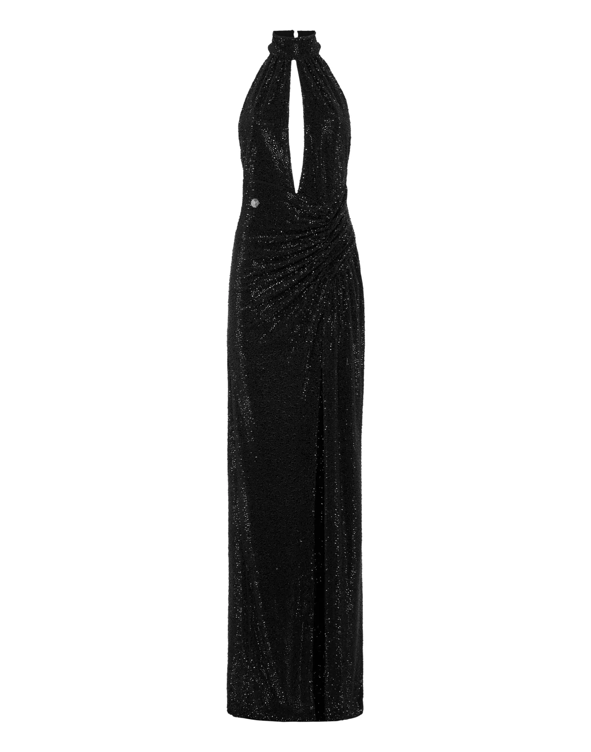 Backless Long Evening Dress Mix Strass, цвет: Черный