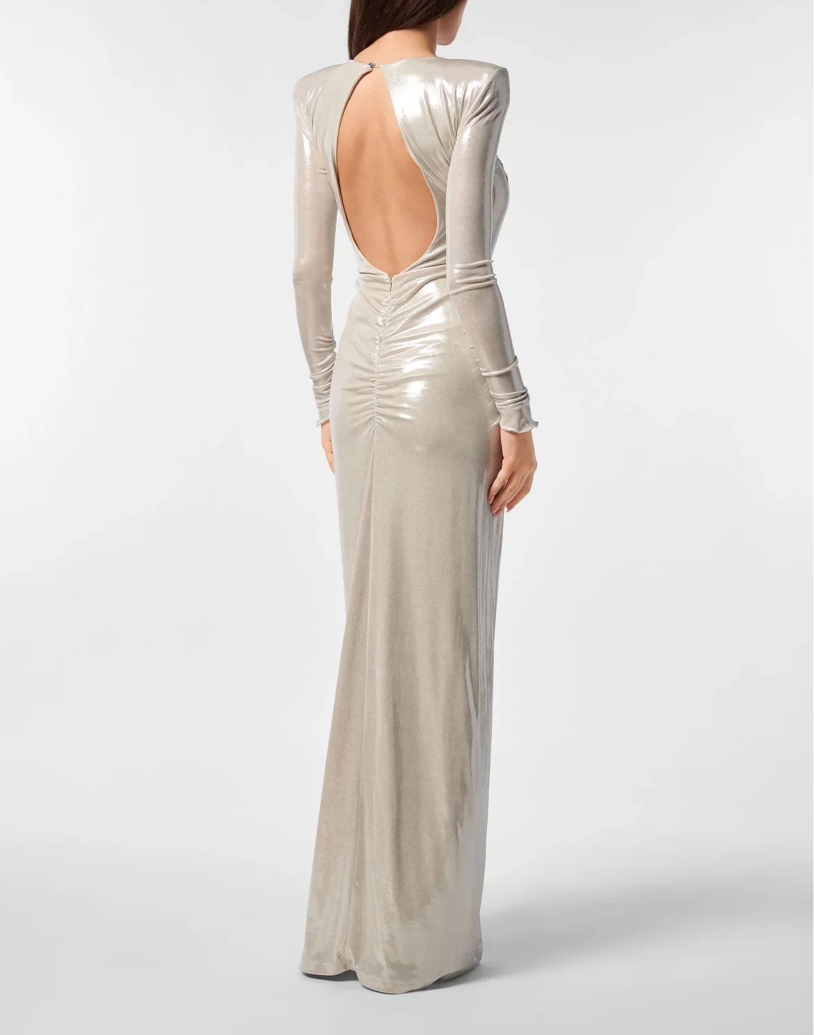 Split Leg Midi Dress Piercing, цвет: Серебристый