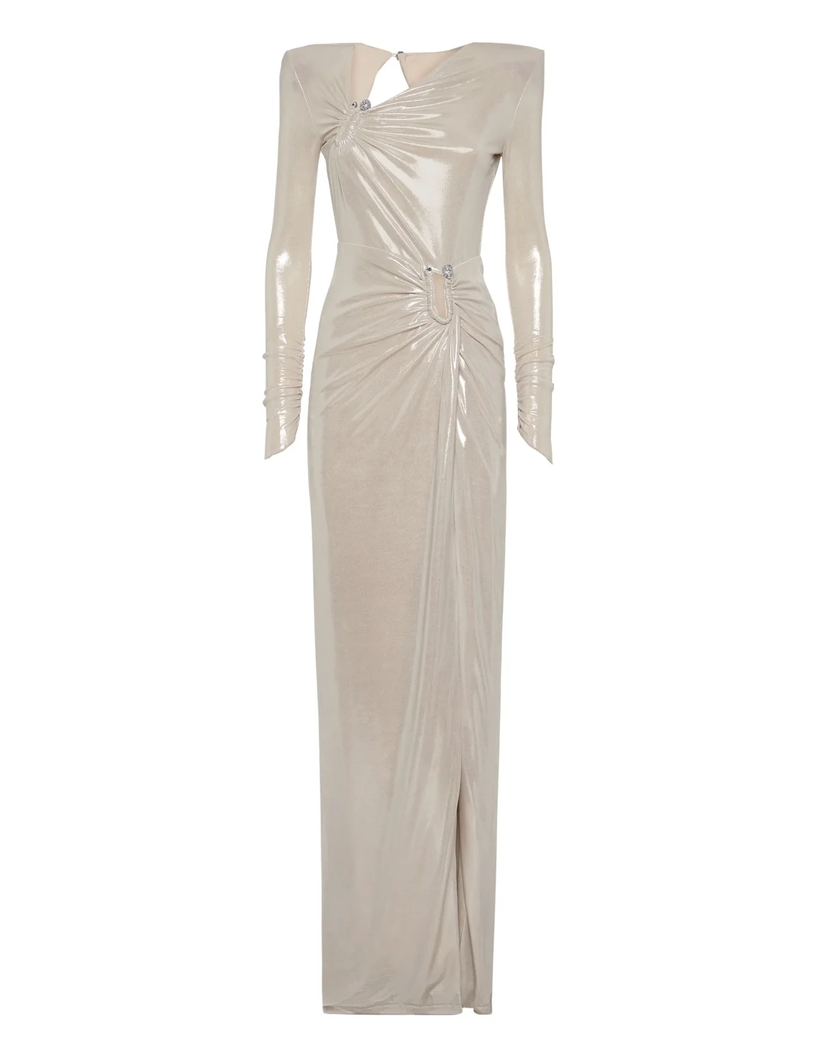 Split Leg Midi Dress Piercing, цвет: Серебристый