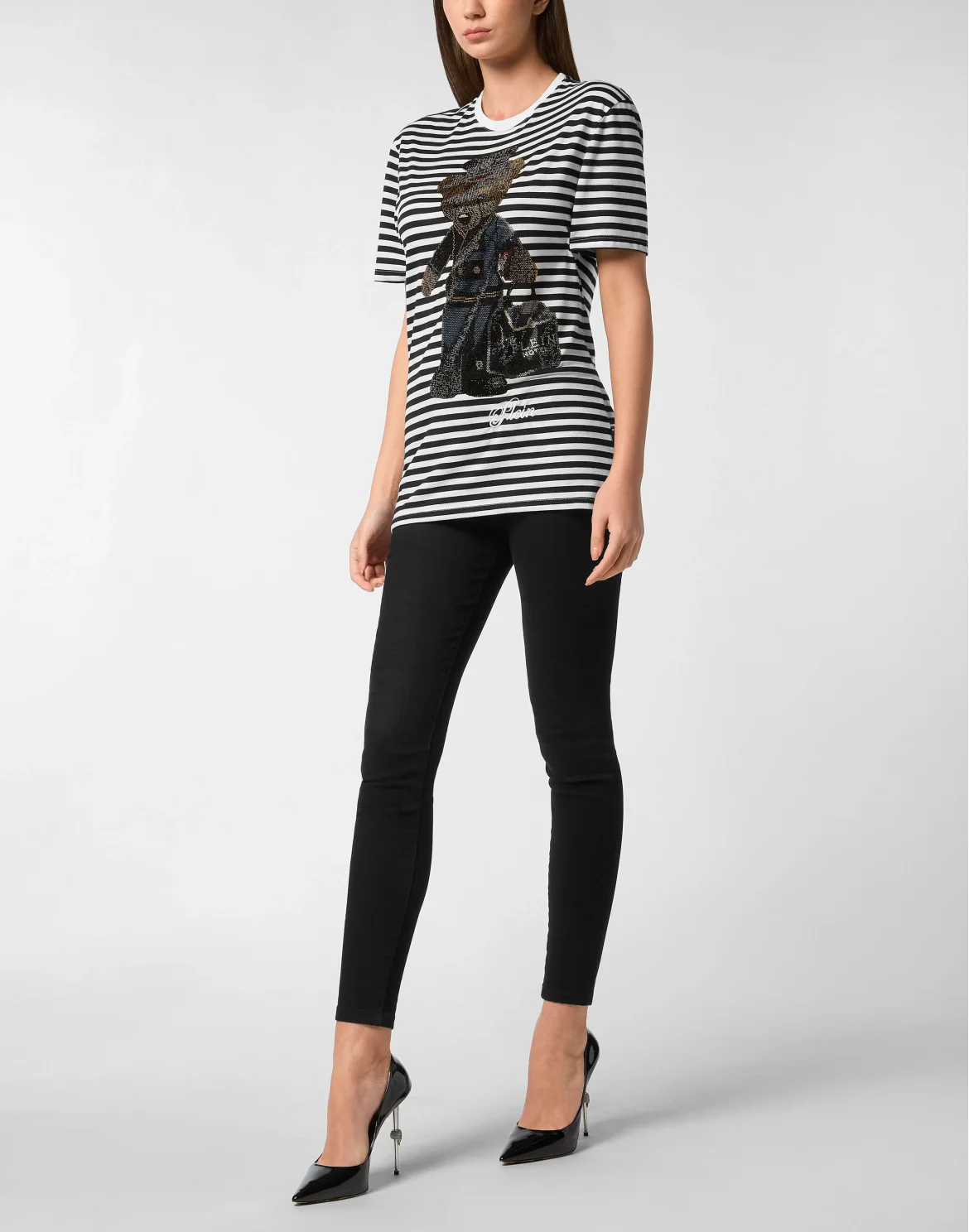 Cotton Striped T-Shirt Man Fit Teddy, цвет: Синий