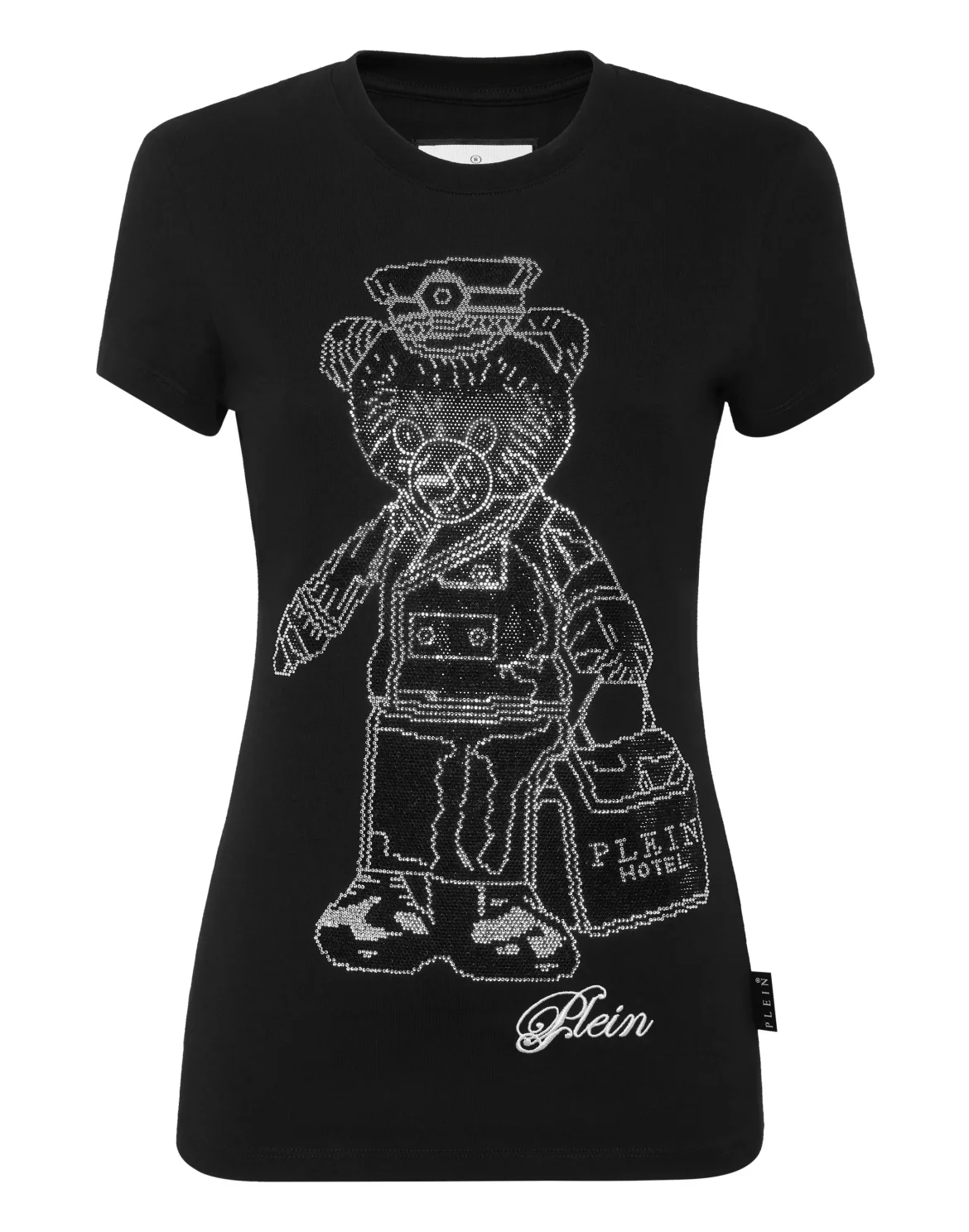 Cotton Sexy Pure Fit T-Shirt Teddy Doorman Crystal, цвет: Черный