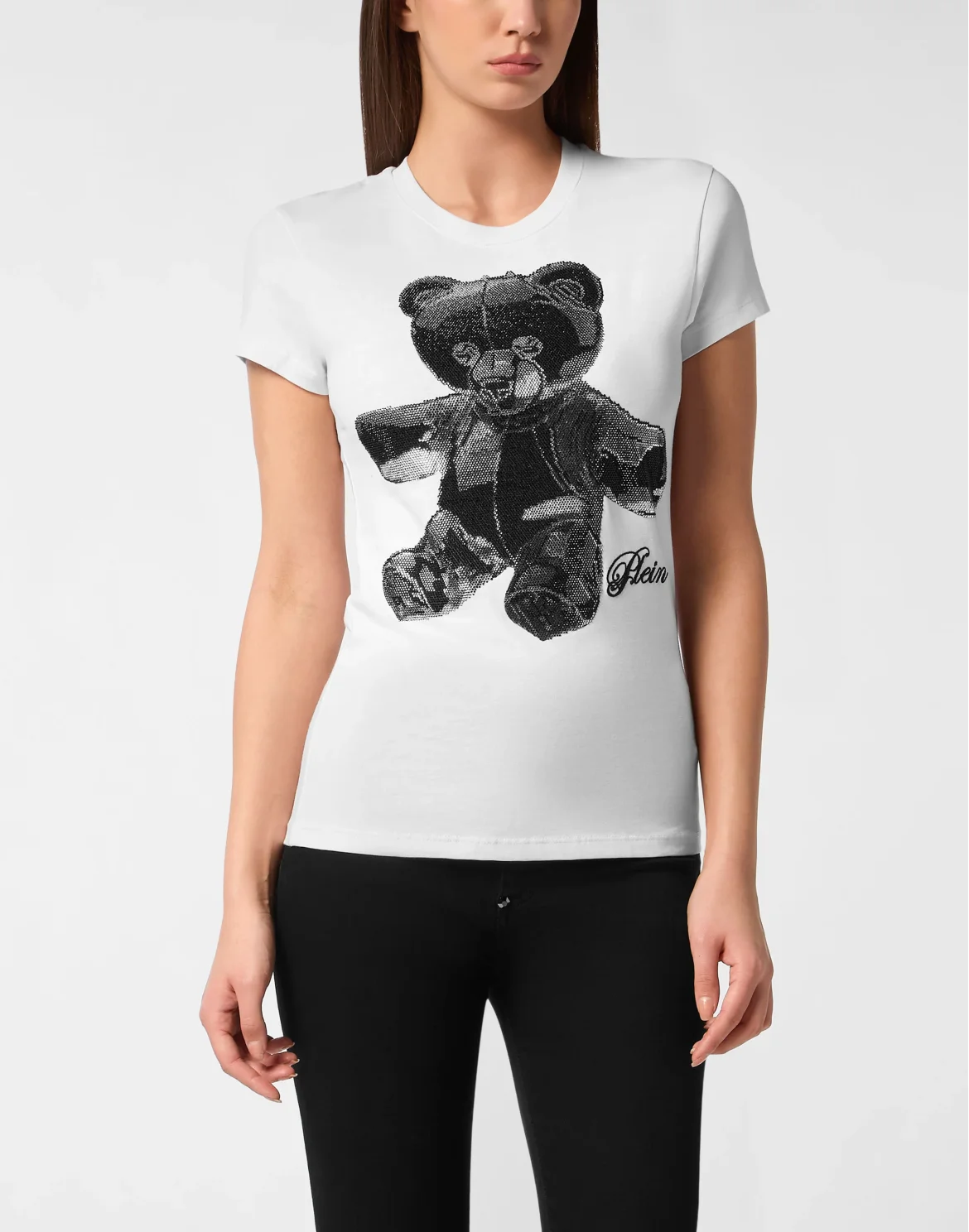 Cotton Sexy Pure Fit T-Shirt Teddy Crystal, цвет: Белый
