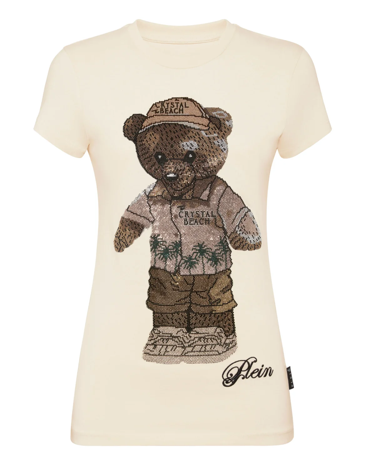 Cotton Sexy Pure Fit T-Shirt Teddy Beach Crystal, цвет: Бежевый