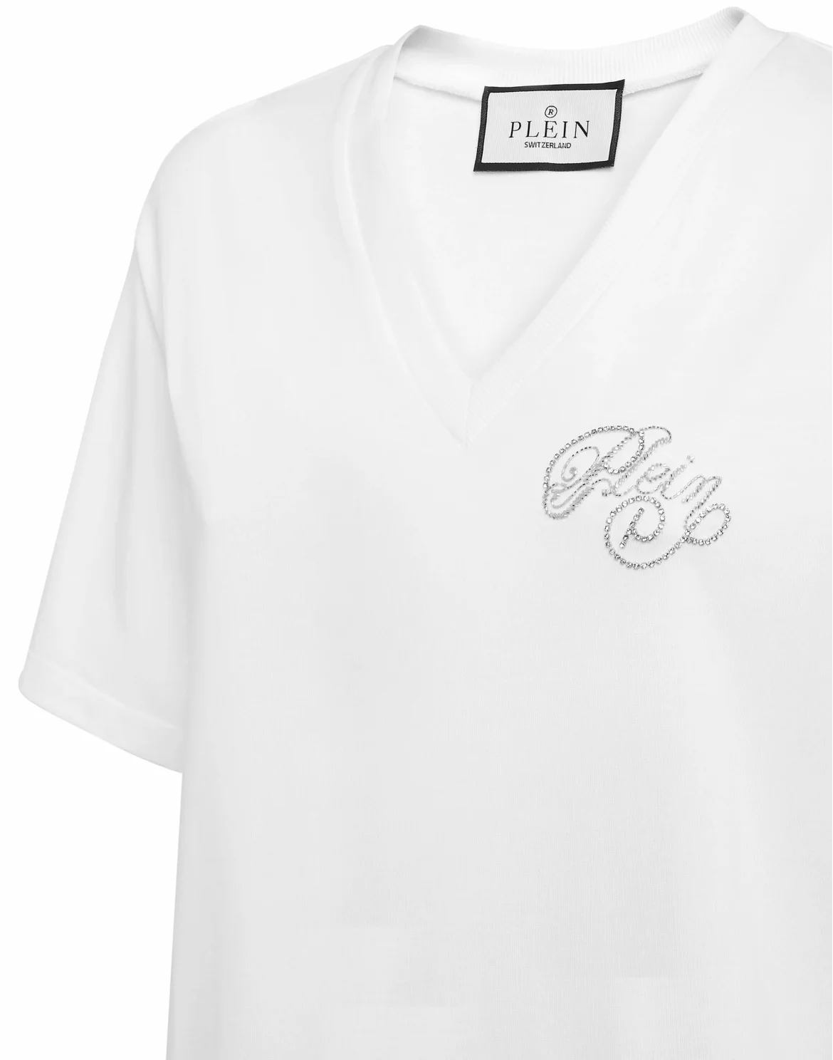 V-Neck T-Shirt Signature, цвет: Белый