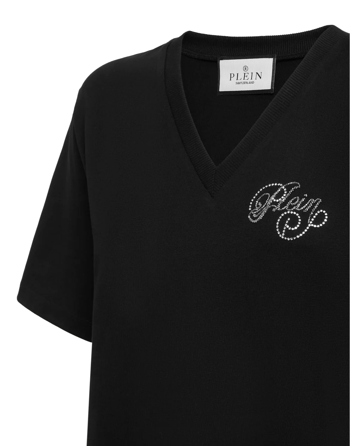 V-Neck T-Shirt Signature, цвет: Черный