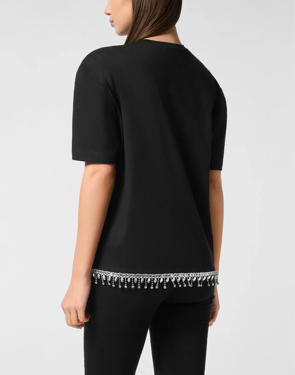 V-Neck T-Shirt Signature, цвет: Черный