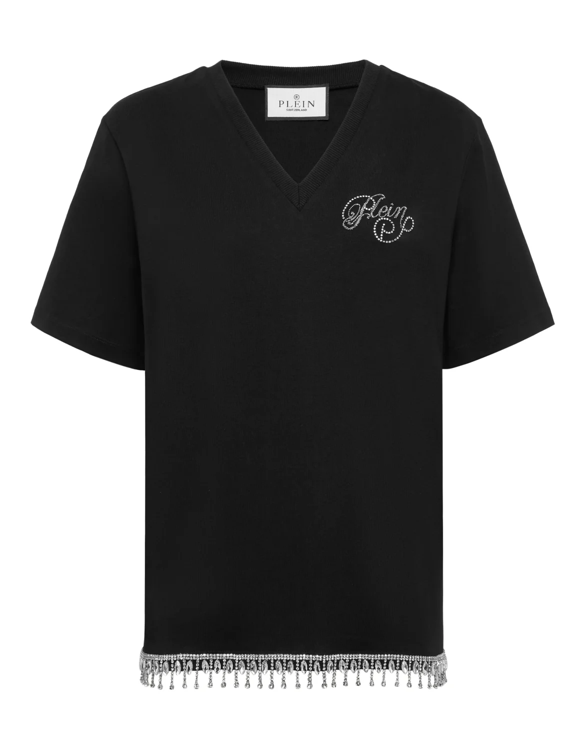 V-Neck T-Shirt Signature, цвет: Черный