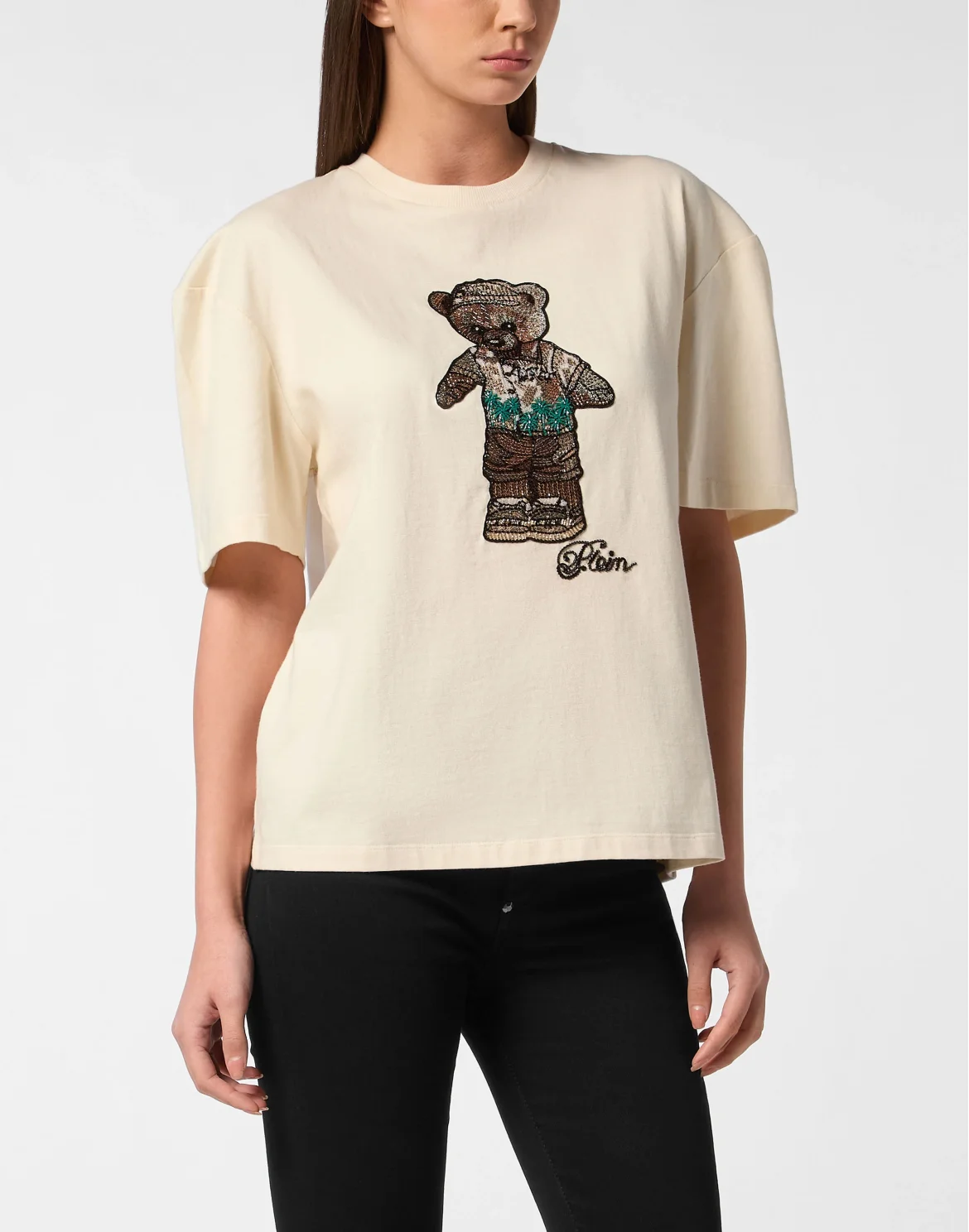 Man Fit T-Shirt Teddy, цвет: Бежевый
