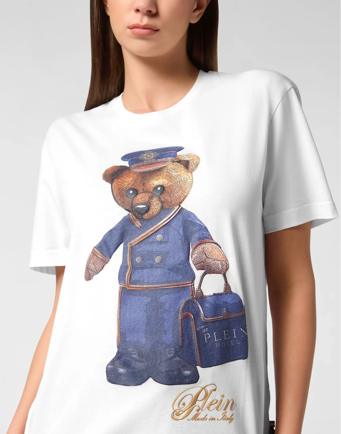 Man Fit T-Shirt Teddy Doorman, цвет: Белый