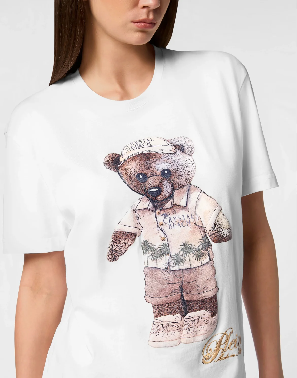 Man Fit T-Shirt Teddy Beach, цвет: Белый